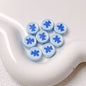Bear Disc Acrylic Beads 12mm Colorful Mixed 10pcs 11