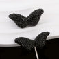 Polymer Clay Wing Rhinestone Beads 37mm Full Rhinestone Pave 6pcs 6