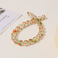 Lampwork Glass Beads Round 12mm Hand Painted Transparent Polka Dot 10pcs 6