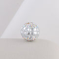 Disco Ball Rhinestone Beads 16mm Iridescent Acrylic 6pcs 4