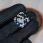 Leopard Print Rhinestone Polymer Clay Beads 14mm Square 15mm Round 10pcs 25
