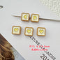 Star and Strawberry Heart Metal Beads Glossy Painted Colorful 10pcs 31