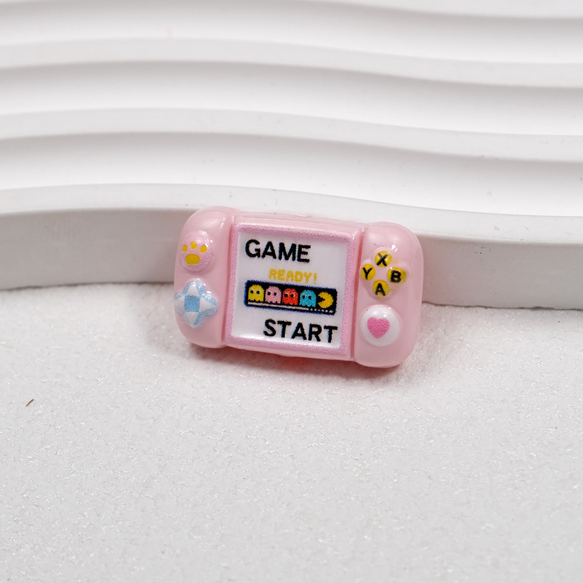 Printed Square Acrylic Beads 25mm Game Console Design 10pcs 19