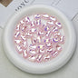 Glossy Plating Irregular Shaped Acrylic Beads 16mm Pastel Colors 20pcs 9