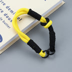 Dual Color Knotted Double Ring Phone Wristlet Keychain Nylon 3pcs 2
