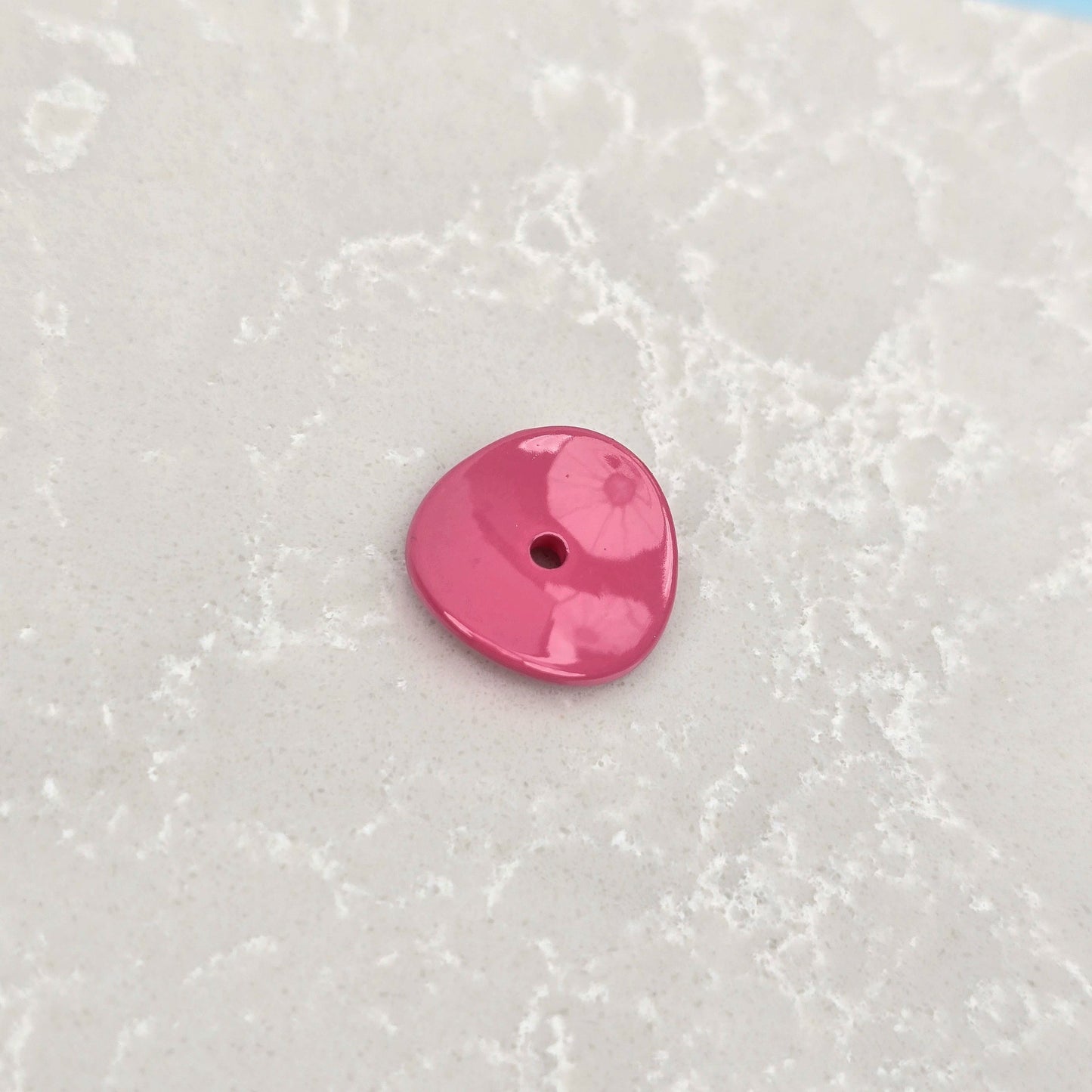 Acrylic Potato Chips Spacer Beads 14mm Baking Painted 20pcs 11