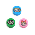 Flat Clay Beads 9mm Power Puff Girl Polymer Colorful 100pcs 5