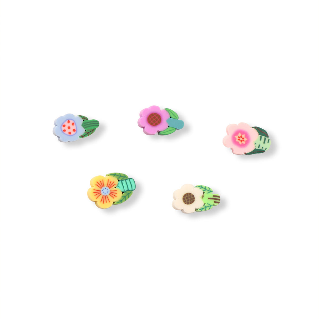 Flower Clay Beads 11mm Colored Pastel Polymer 100pcs 5