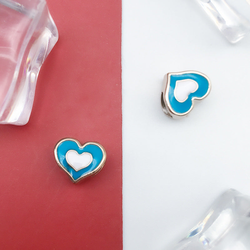 Enamel CCB Plastic Acrylic Beads 9-15mm Large Hole Playful Shapes 40pcs 27