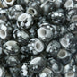 Flat Acrylic Beads 15mm Large Hole Printed Marbled 60pcs 6