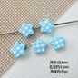 Star and Heart Metal Beads 13mm Baking Painted Houndstooth 10pcs 8