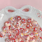 Hand Painted Christmas Tree Snowflake Acrylic Beads 18mm Festive 10pcs 7