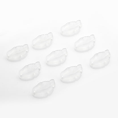 Czech Glass Beads Feather Leaf 17x28mm Gradual Color Change 20pcs 11