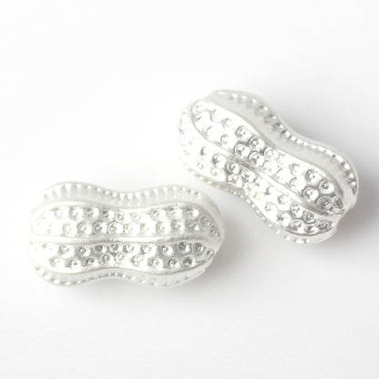 Peanut Metal Beads 15mm Spray Painted Zinc Alloy 20pcs 10