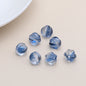 Czech Glass Beads Ribbed Vintage Style 8mm Transparent Pastel 10pcs 6