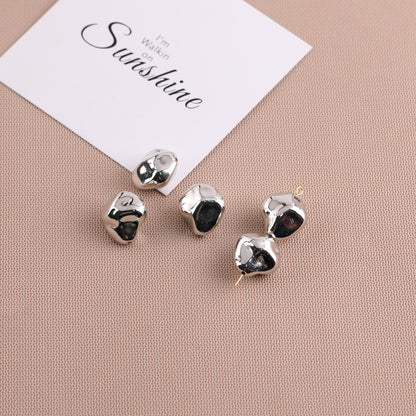 Silver Tone Irregular Shape CCB Plastic Beads 200pcs 16