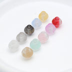 Glitter Powder Lantern Resin Beads 10mm Shimmering Colors 20pcs