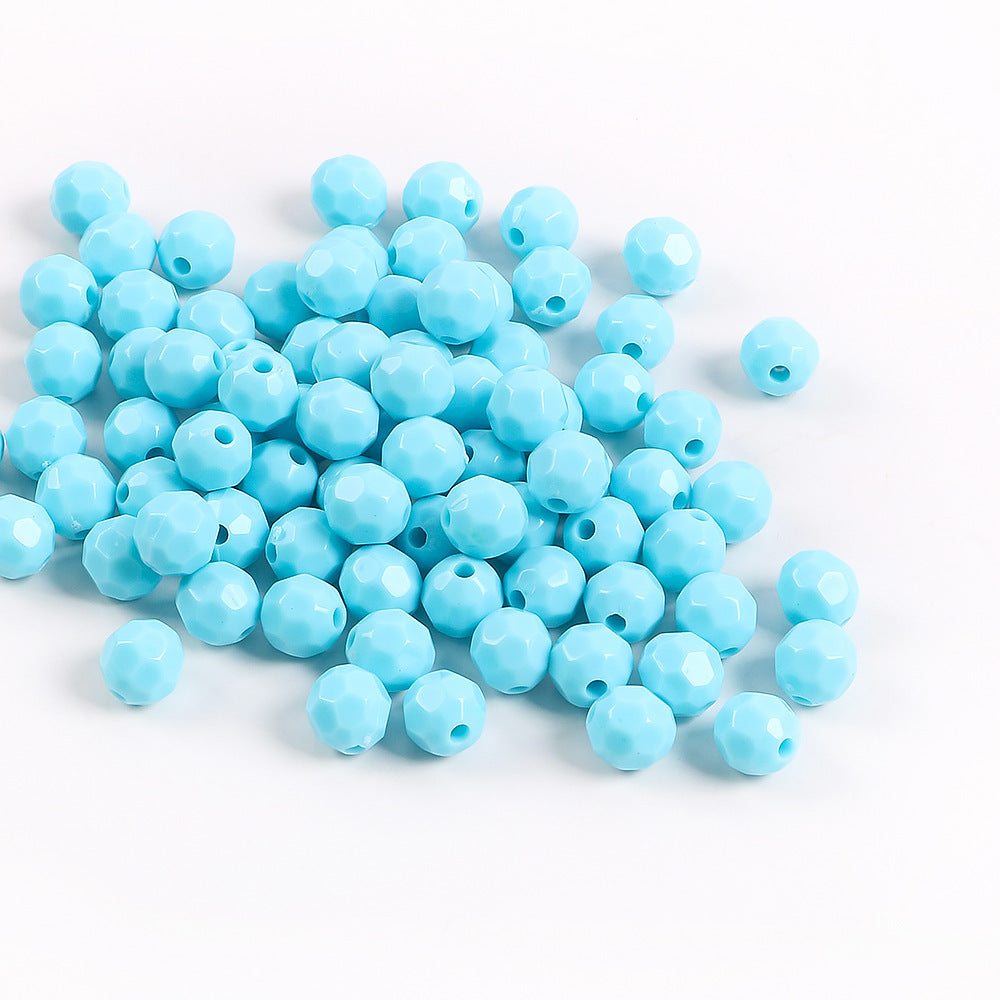 Glow Faceted Acrylic Beads 7mm Glow In The Dark 150pcs 19