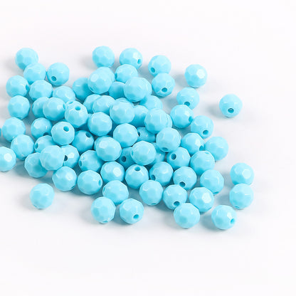 Glow Faceted Acrylic Beads 7mm Glow In The Dark 150pcs 19