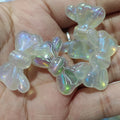 Glow Bow Acrylic Beads 20x29mm Glow In The Dark Powder 100pcs 5