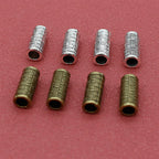 Tube Metal Beads 13mm Tibetan Imitation Braided Pattern Alloy 1pc 2
