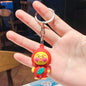 Silicone Fruit Theme Cartoon Duck Keychain Vibrant Colors 11