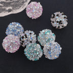 Rhinestone Round Clay Beads 16mm Glittering Epoxy Polymer 10pcs 2