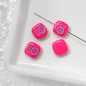 Cat Eye and One-Eyed Beast Metal Beads 10mm Baking Painted 10pcs 24