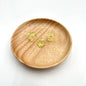 Transparent UV Plating Lily Valley Flower Acrylic Beads 14mm 10pcs 10
