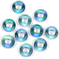 Glass Circle Spacer Beads 10mm Transparent 50pcs 7