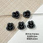 Rabbit and Bear Painted Metal Beads Glossy Finish Bulk 10pcs 14