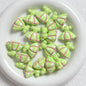 Painted Dress Acrylic Beads 26mm Colorful Assorted 5pcs 8