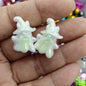 UV Plating Ghost Acrylic Beads 16x22mm Glossy Colorful 100pcs 5