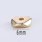 Faceted Triangular CCB Plastic Acrylic Beads 6mm Gold 500pcs 3