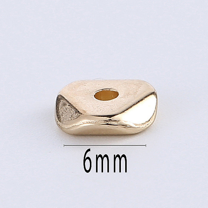 Faceted Triangular CCB Plastic Acrylic Beads 6mm Gold 500pcs 3