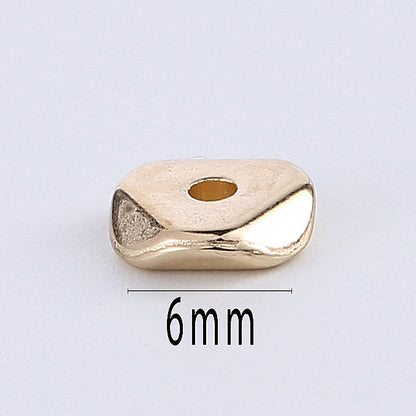 Faceted Triangular CCB Plastic Acrylic Beads 6mm Gold 500pcs 3