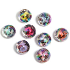 Transparent Butterfly Acrylic Beads 16mm Iridescent Plated 50pcs 6
