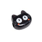 Painted Big Eyed Kitten Acrylic Beads 18mm Colorful Mixed 10pcs 7