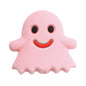 Silicone Focal Beads Halloween Ghost Pumpkin Bat Designs 10pcs 40