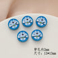 Cartoon Character Metal Beads Painted Enamel Alloy 10pcs 15