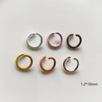 Metal Painted Jump Rings 10mm Baking Finish Colorful 500pcs 4