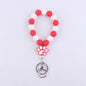 Silicone Dog Claw Bead Wristlet Keychain Pet Lover Charm 10