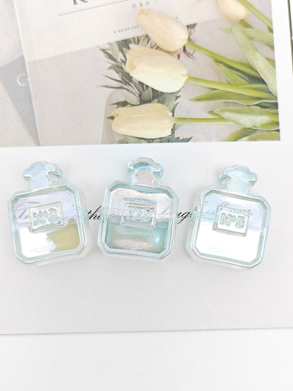 Painted Perfume Bottle Acrylic Beads 29mm Enamel Finish 50pcs 23