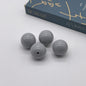 Opaque Bubblegum Beads 20mm Solid Color Glossy Mixed 113pcs 24