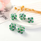 Polymer Clay Cube Rhinestone Beads 16mm Christmas Gift 30pcs 10