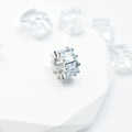 Brass Cubic Zirconia Spacer Beads 9/11mm Crystal-Studded 10pcs 3