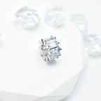 Brass Cubic Zirconia Spacer Beads 9/11mm Crystal-Studded 10pcs 3