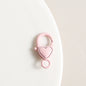 Zinc Alloy Heart Buckle Keychain Clasps 26mm Colorful 20pcs 9