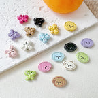 Puppy Butterfly Metal Beads 14mm 12mm Glossy Baked Finish 10pcs 2