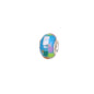 Glass Large Hole Spacer Beads 14mm Rainbow Candy Section Striped 20pcs 21
